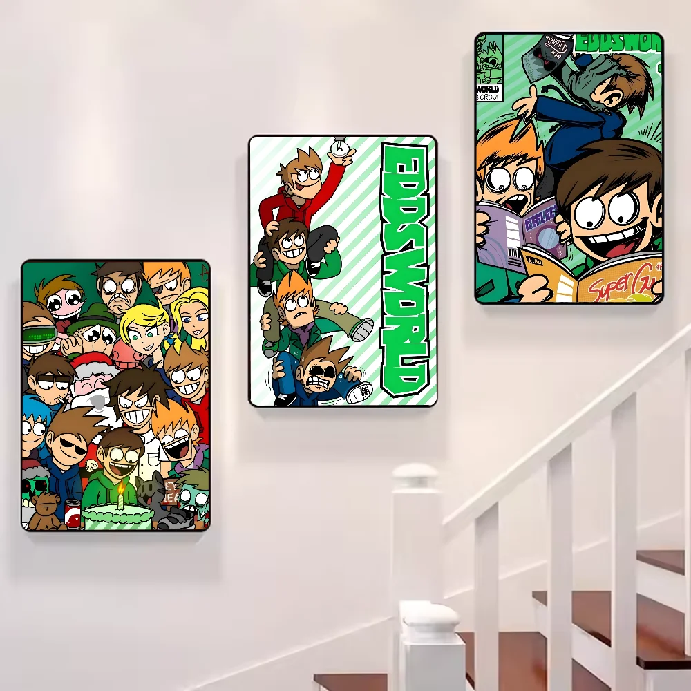 Poster Animated Eddsworld anime Poster HD art sticky wall waterproof home living room bedroom bar aesthetic decoration
