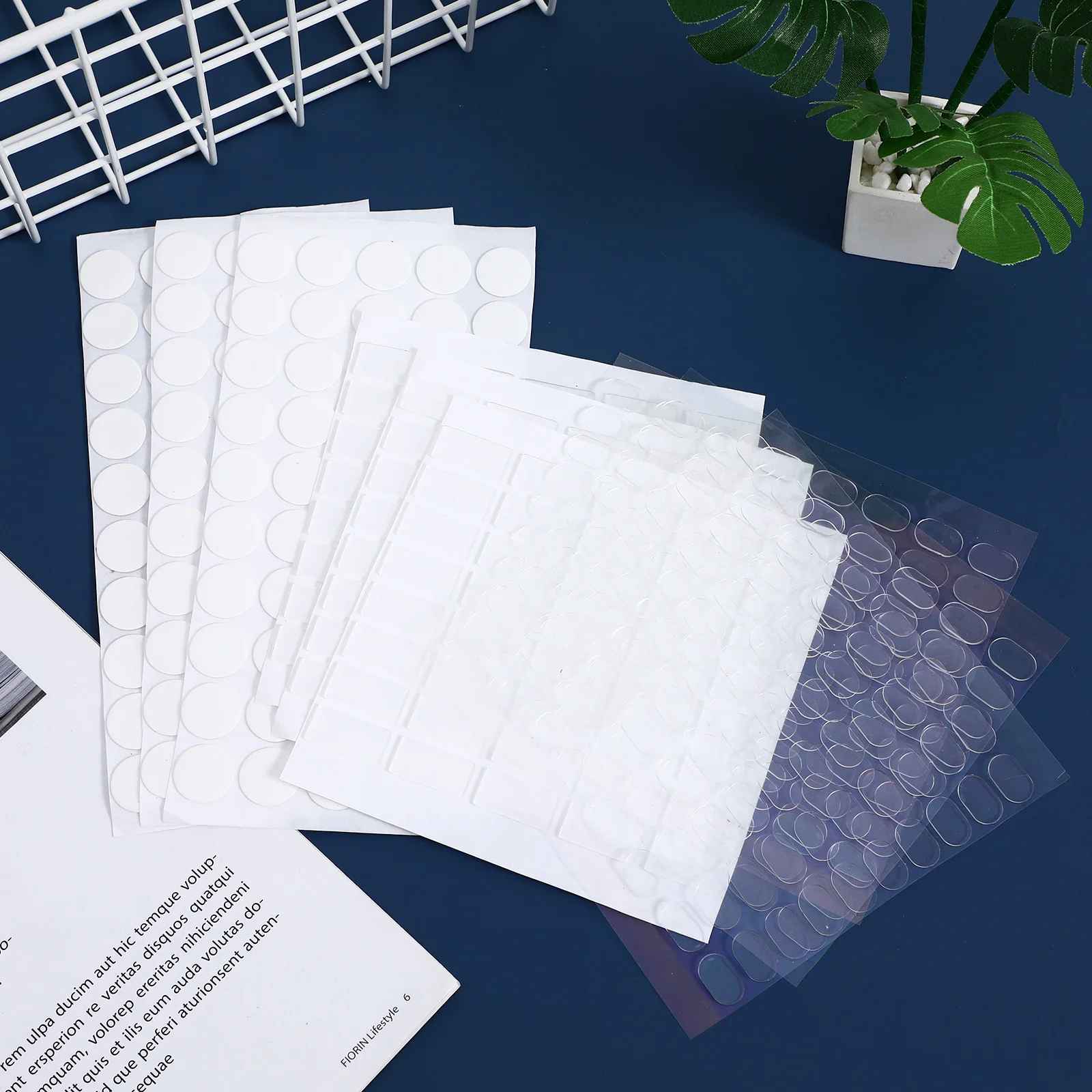 9 أوراق على الوجهين لاصق النقاط القابلة للإزالة لزجة المعجون للحرف اليدوية الجدار الشنق بالون تصاعد منصات نقاط لاصقة ديكور #3