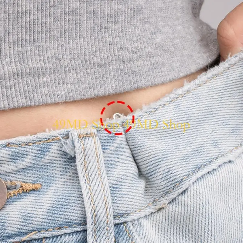 

49MD регулируемый зажим для талии, съемные пуговицы для брюк, булавка для подтяжки талии, пряжка для одежды, инструмент для