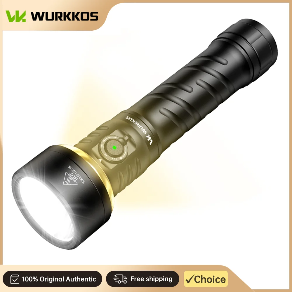 Wurkkos TS27 High-Power Flashlight, 3200 Lm RGB Lighting 846-Meter