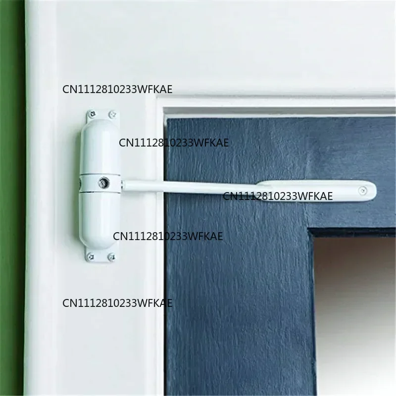 20-70KG White Zinc Alloy Adjustable Surface Mounted Automatic Spring Closing Door Closer Fire Rated Door Stopper Door Hardware