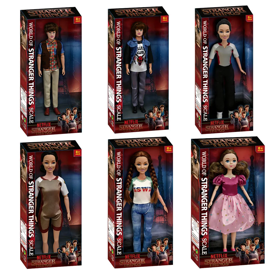 Stranger Things HOLLY ELEVEN MAX WILL DUSTIN 인형 다관절 액션 피규어 모델 장난감 컬렉션 어린이용