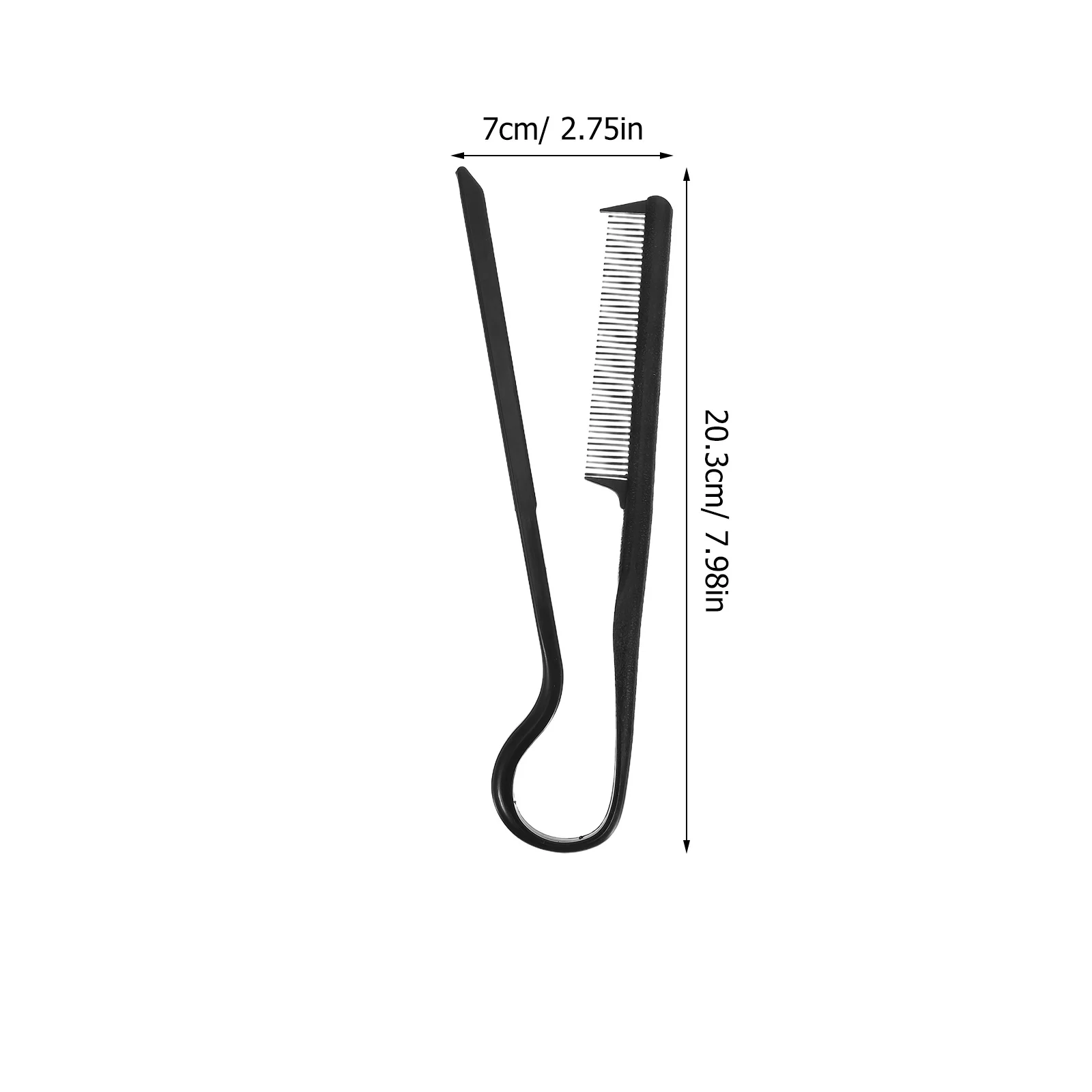 2 pçs preto em forma de v alisador de cabelo pente resistente ao calor ferramenta de estilo para cabelo liso em forma de v pente ferramentas de cabeleireiro