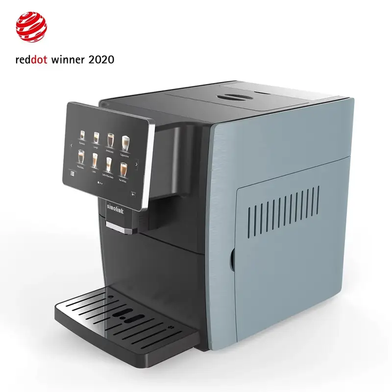Automatic coffee machine with touch screen display
