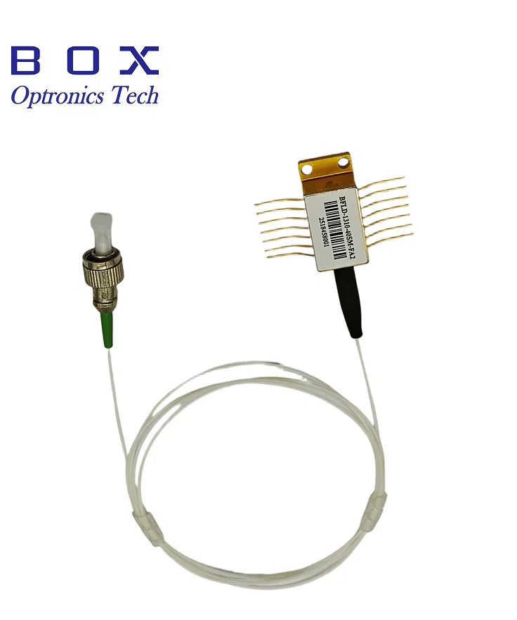 New Box Optronics 1550nm SLED Laser Diode 14Pin Butterfly Package 10mW SM Fiber FC APC Telcordia GR468 2V 3-Month Warranty