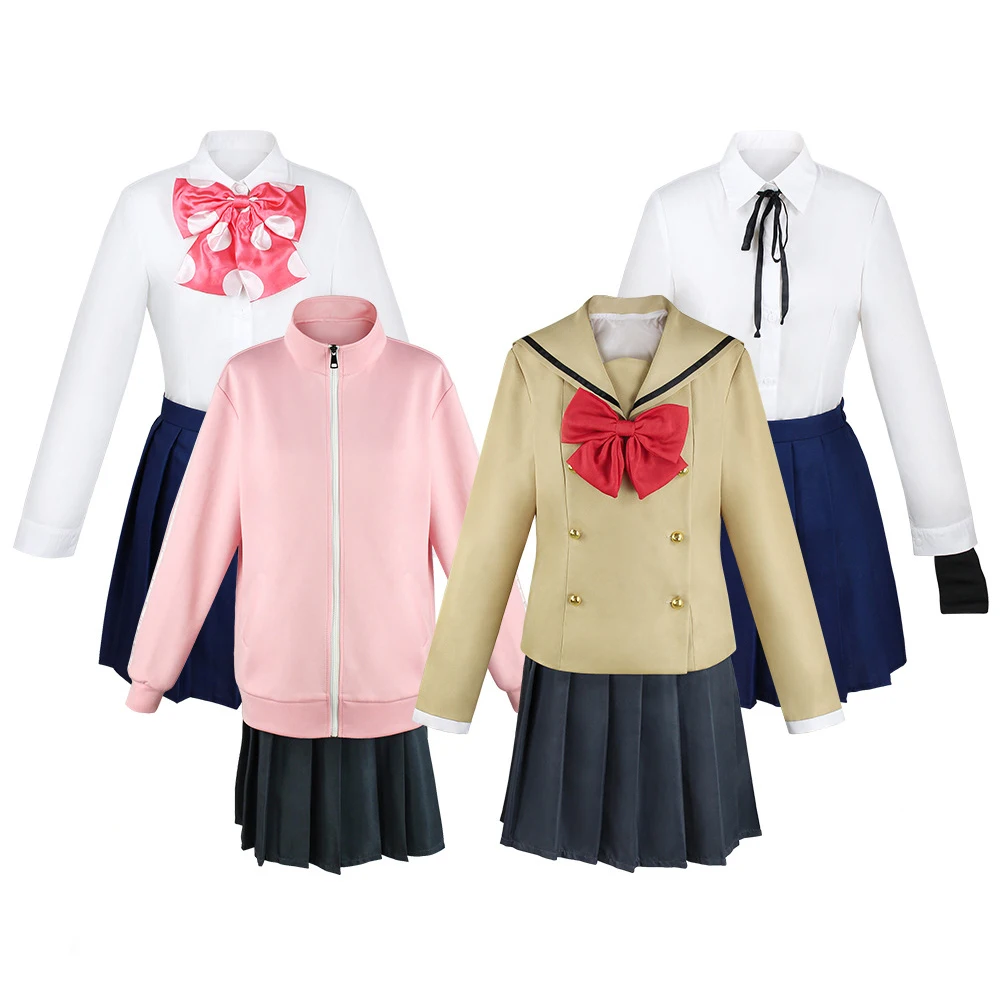 

Anime Bocchi Cosplay Costume Gotoh Hitori Yamada Ikuyo Nijika Ijichi Disguise School Sailor JK Uniform for Adult Halloween