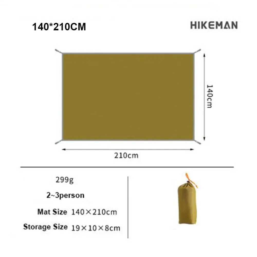 Lona multiusos para suelo de tienda, estera de Picnic, impermeable, ultraligera, bolsillo, tienda de campaña para exteriores, huellas, lona de playa, tela Oxford con saco