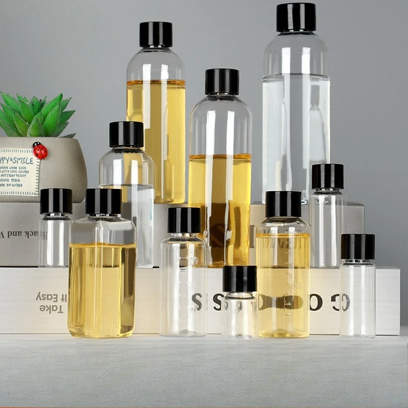 

30/50/100 шт. 10/20/30/50/100/120 мл прозрачные тонкие пластиковые бутылки с разделенными в маленькие бутылки с крышками и градуированными бутылками для жидкости