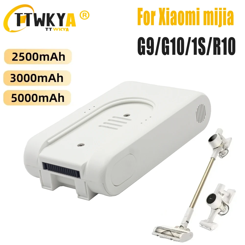 

25.2V 5000mAh Rechargeable Lithium-Ion Battery Pack for Xiaomi Mijia Dreame G9 G10 Wireless Vacuum Cleaner Accessories