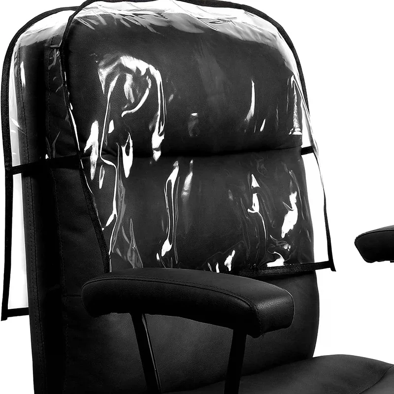 Salon Chair Cover Protectors Clear Square Waterproof Hairdressing Chair Back Covers Fit Standard Salon Chairs And Office Chairs