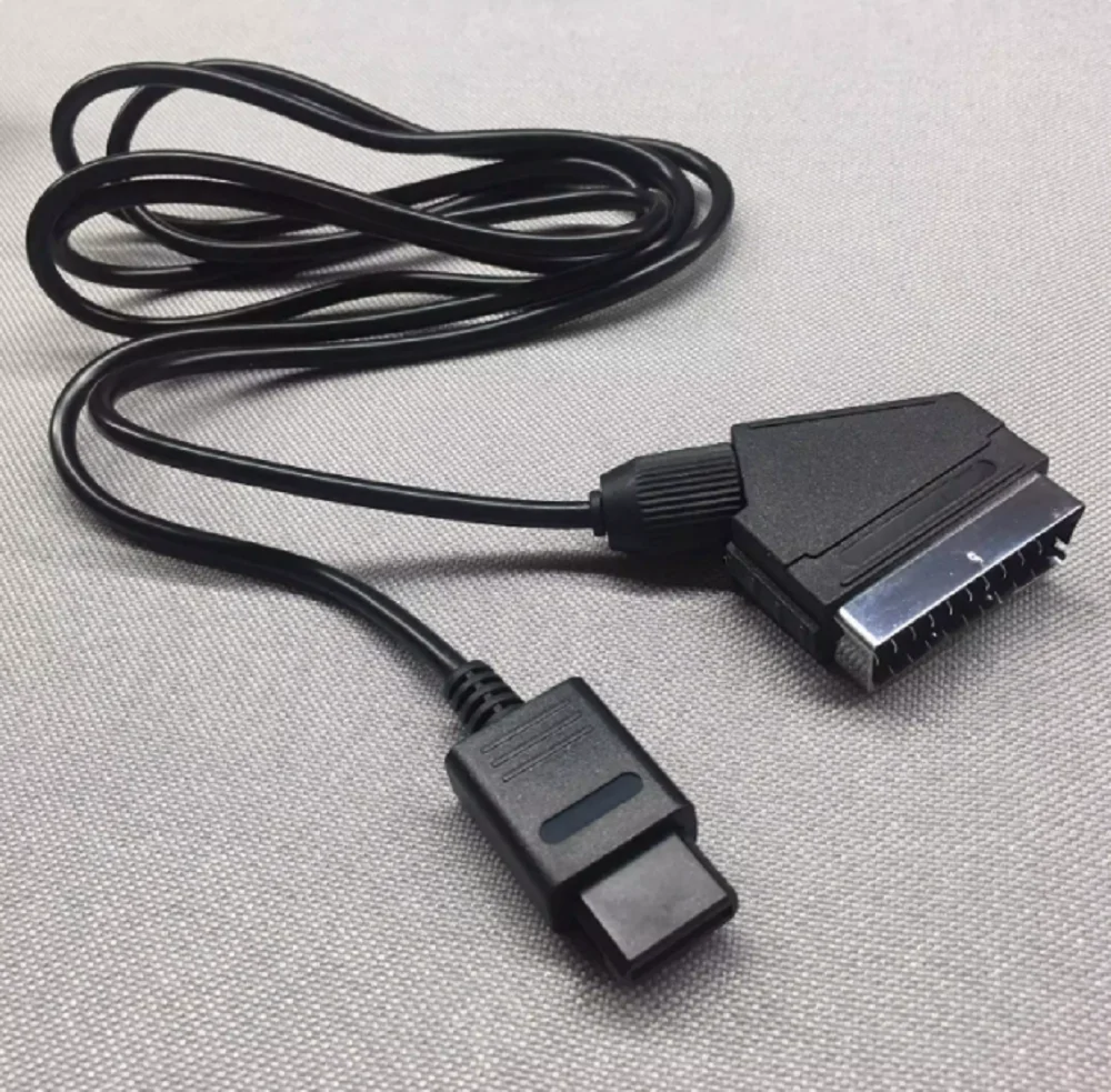 

Подключенный монитор Snes Rgb Rgb Ngc/N64/Sfc/стандарт ЕС, цветной кабель для монитора с разверткой головки 1,8 м