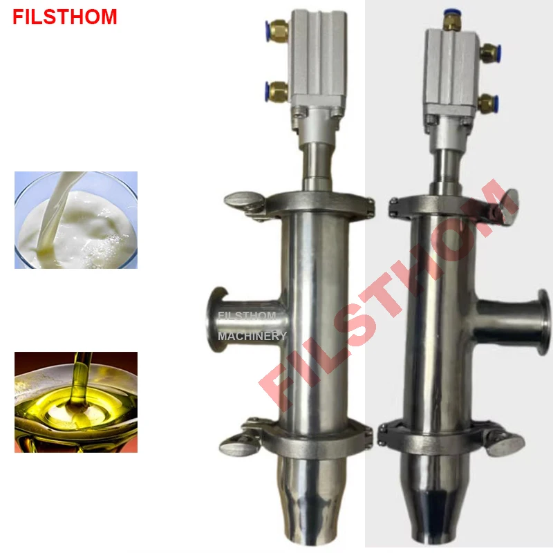 Pneumatic Anti-Drip Filling Nozzle For Liquid Paste Sauce Filling Head Valve Part Of Semi-Automatic Filling Machine