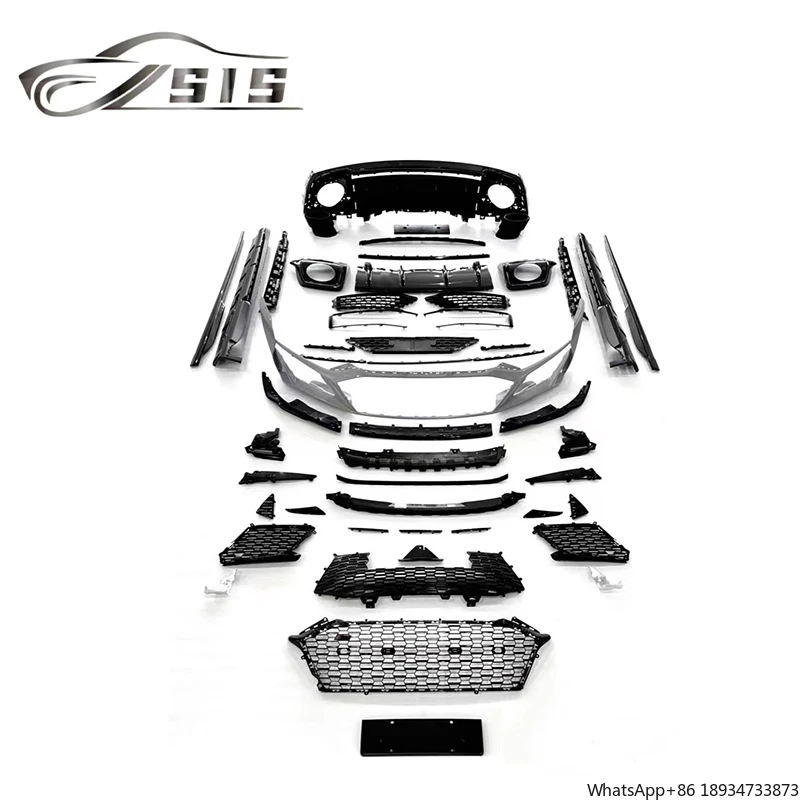 AD R8 2021 Year Dry Carbon Fiber Body Kit With Grille Front Bumper Side Skirts Lip Diffuser Car Auto Parts