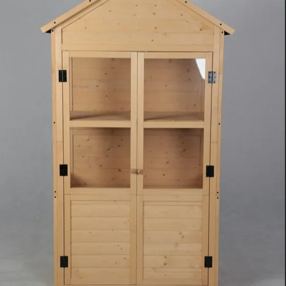 

Outdoor solid wood storage cabinet Garden courtyard balcony cabinet Rain shoes Shovel tool cabinet Rain protection mildew