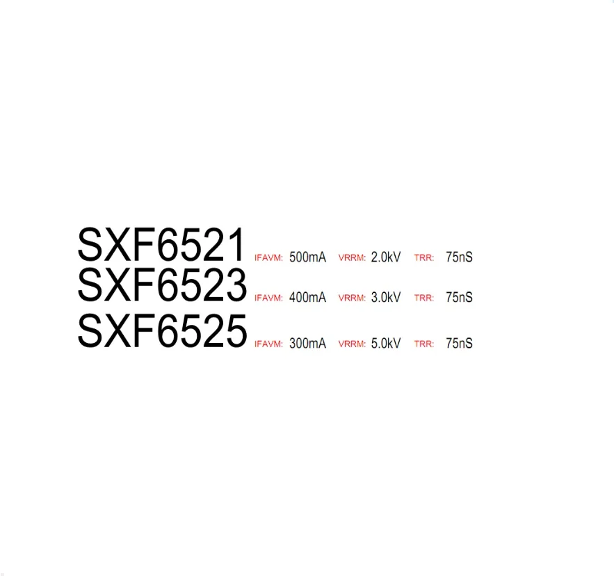 10PCS SMD SMA high voltage rectifier diode SXF6521 SXF6523  SXF6525 static electricity 2KV 3KV 5KV