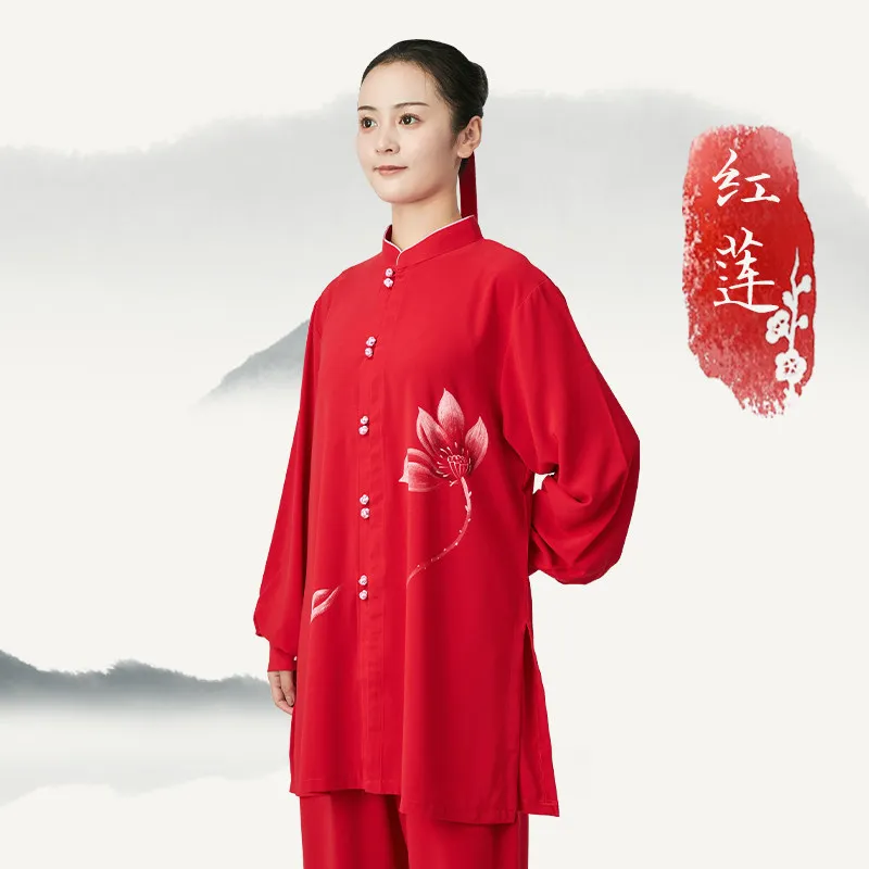 Martial Arts Tai Ji Suit Women's New High-End Competition Performance Exercise Clothing Men's Spring and Autumn Mid-Length