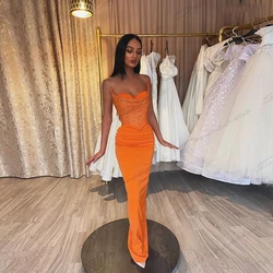 Graceful Beautiful Evening Dresses For Women Charming Mermaid Modern Sweetheart Sleeveless Customized Formal Party Prom Gowns