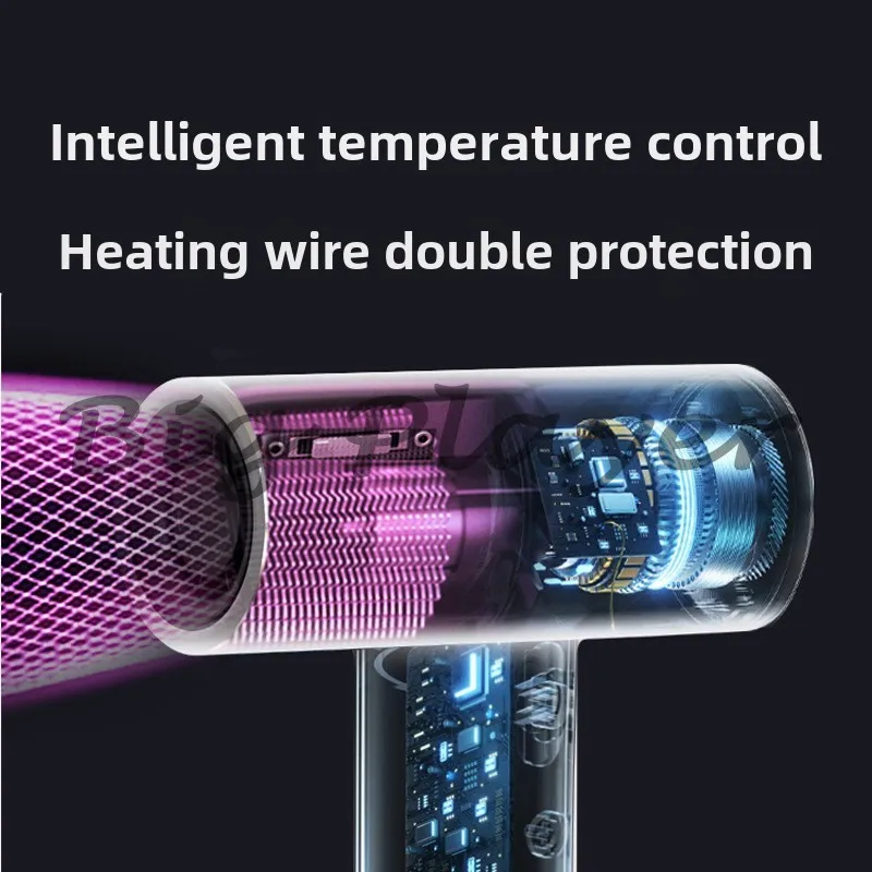 

Unplugged wireless hot air high speed hair dryer portable high wind USB charging hair dryer
