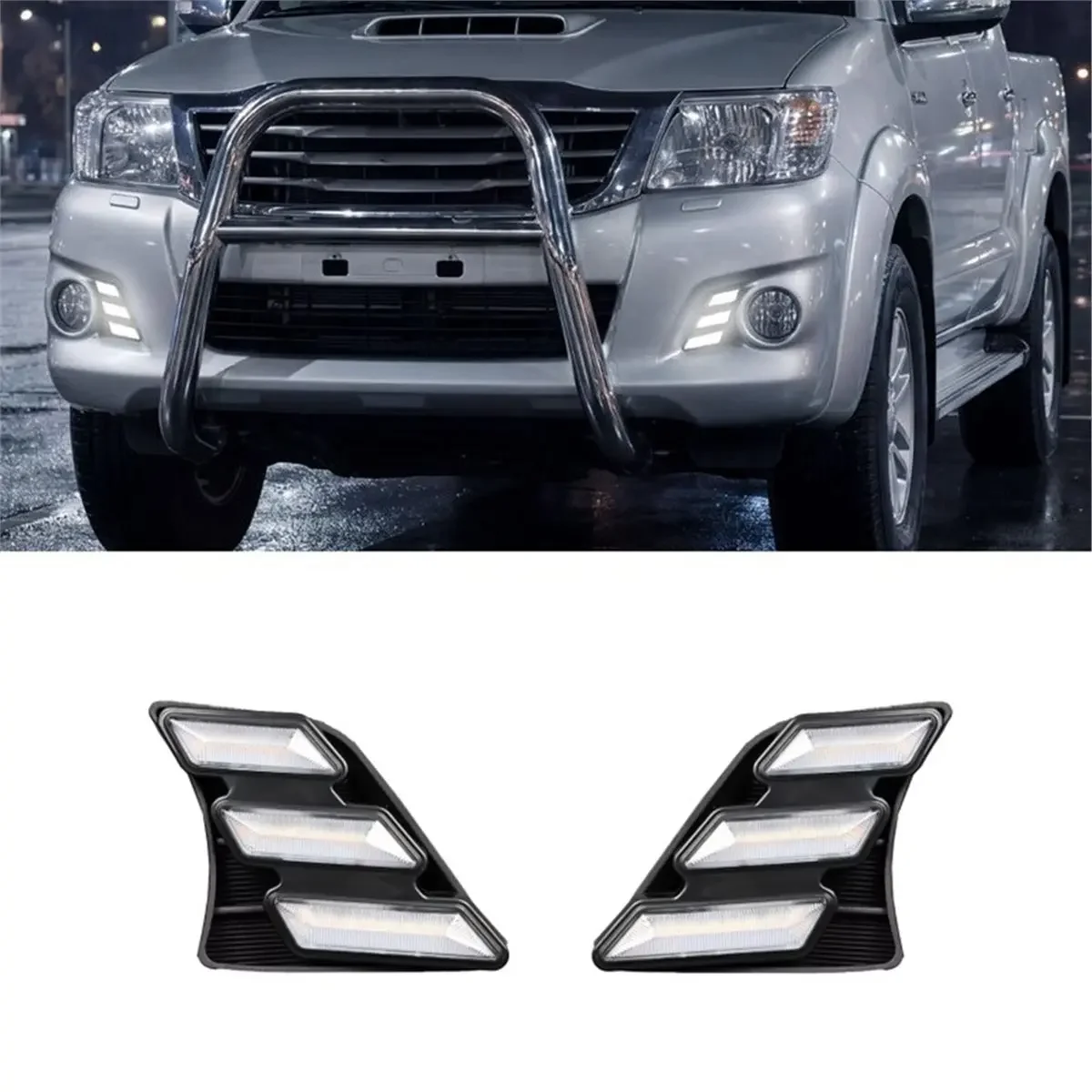 # Luces LED de circulación diurna 17S para Toyota Hilux Vigo 2011-2014, para Toyota Hilux Vigo, (ABS)