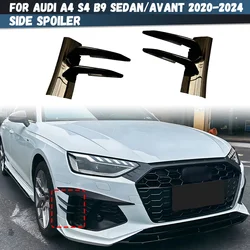 For Audi A4 S4 B9 TDI Sedan/Avant 2020-2024 Front Bumper Spoiler Wind Knife Side Skirt Front Lip Wind Air Knife Canards Splitter