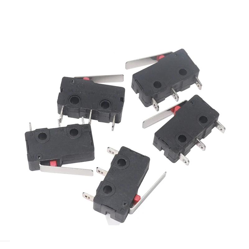 【20-5PCS】 KW11-3Z-b Handle-equipped 16mm Contact Button Momentary Switch KW12-N 3-pin Normally/Normally Closed