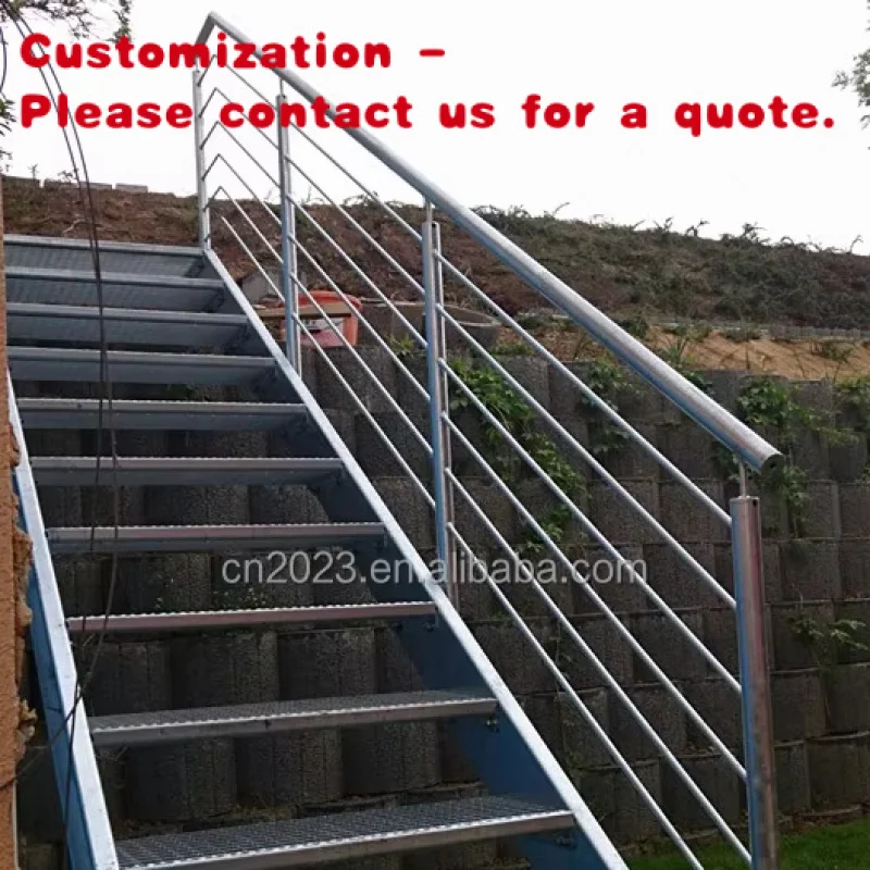 custom.Professional Factory Customized Steel Safety Fencing Handrail Deck Outdoor Railings and Staircase Applications