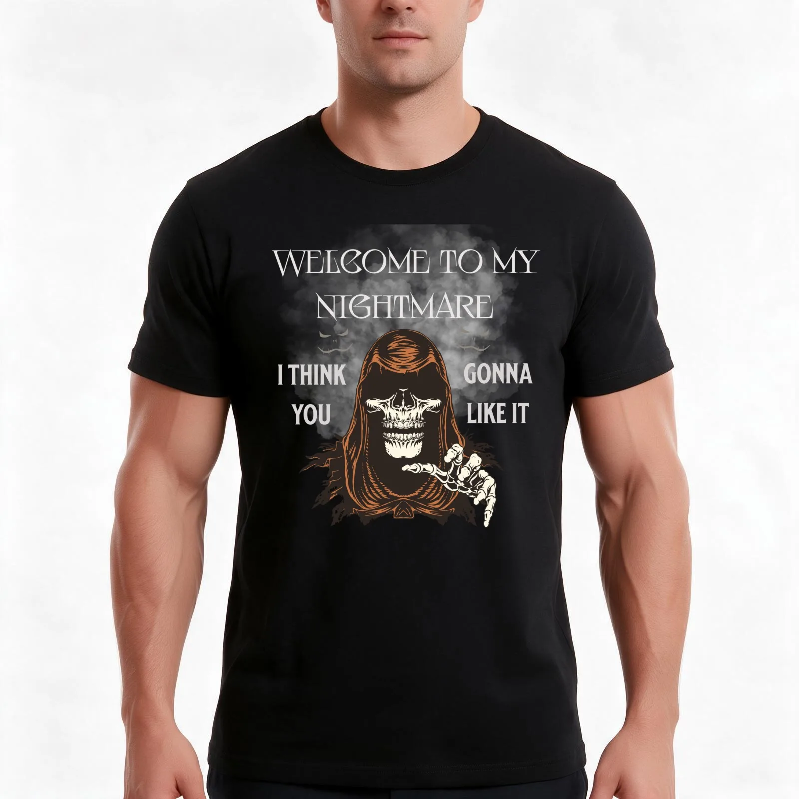 WELCOME TO MY NIGHTMARE I THINK YOU GONNA LIKE IT-SAGFABULOUS T-Shirt, Summer Casual Cotton Tee, Oversized Streetwear Tops