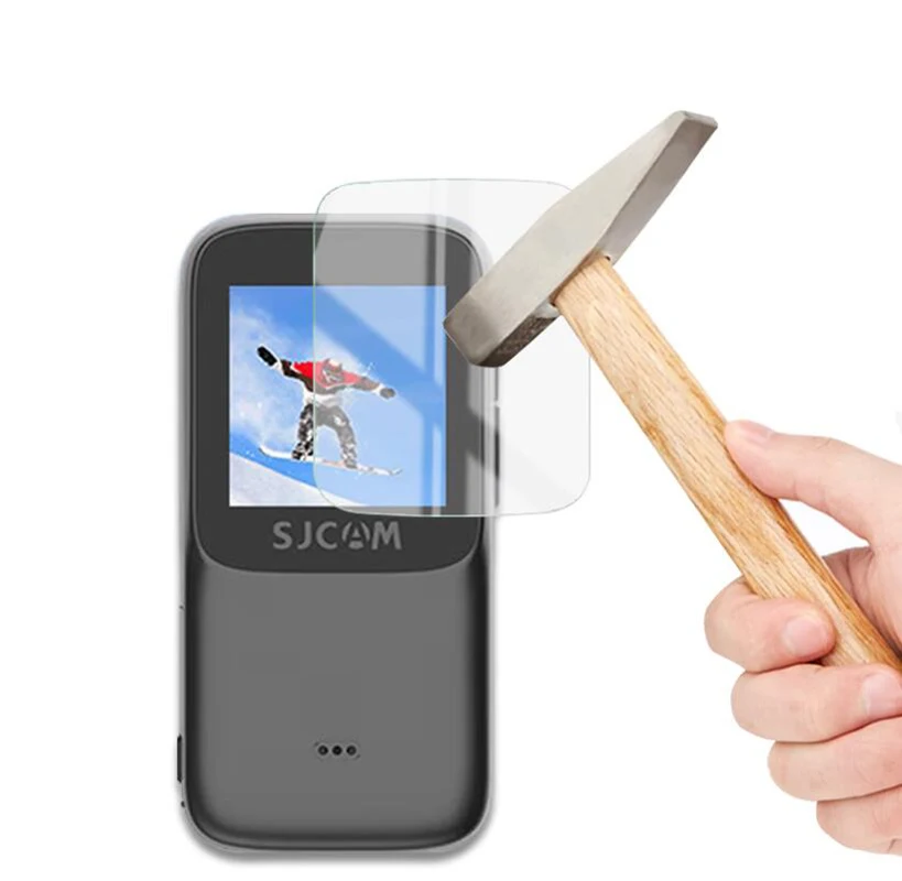 Hard Tempered Glass Screen Protector Cover For SJCAM C200 Pro / C200 4K Action Camera Lens LCD Display Film Case Accessories