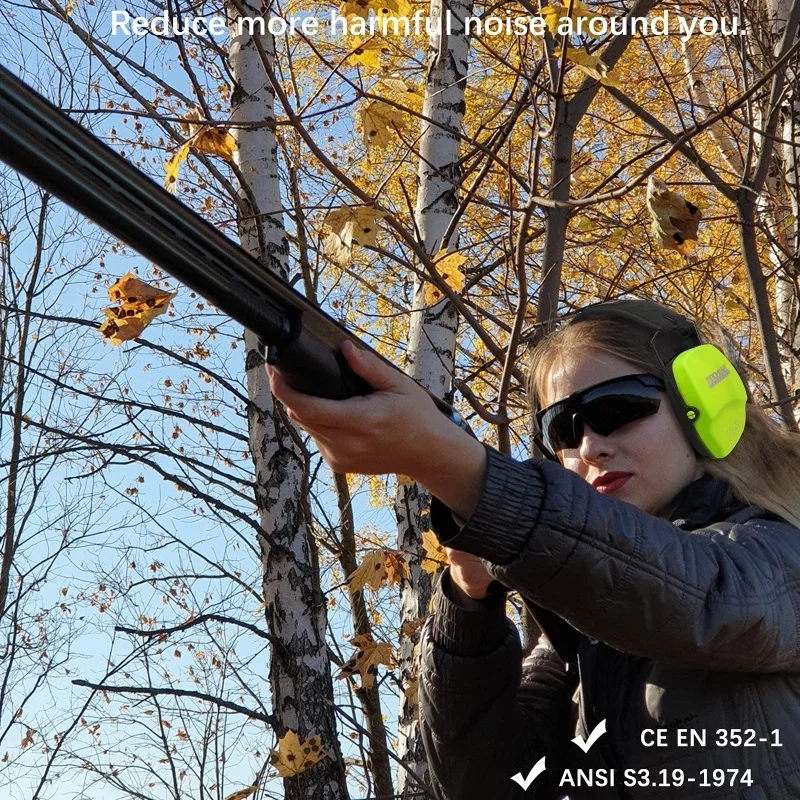 PROHEAR 2Pcs Tactical Earmuffs Foldable Hearing Protection for Shooting Outdoor NRR 26dB Passive Noise Reduction Ear Protection