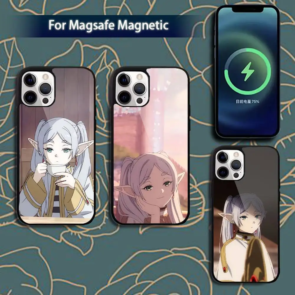 

F-Frieren Sousou No F-Frieren Phone Case For iPhone 16,15,14,13,12,11,Pro,Max,Plus,Mini,Magsafe,Magnetic Wireless Charging Case