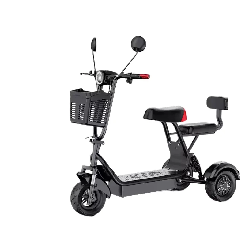 Household Elderly Electric Scooter Small Battery Powered Tricycle Senior Mobility Electric Vehicle For Home Use