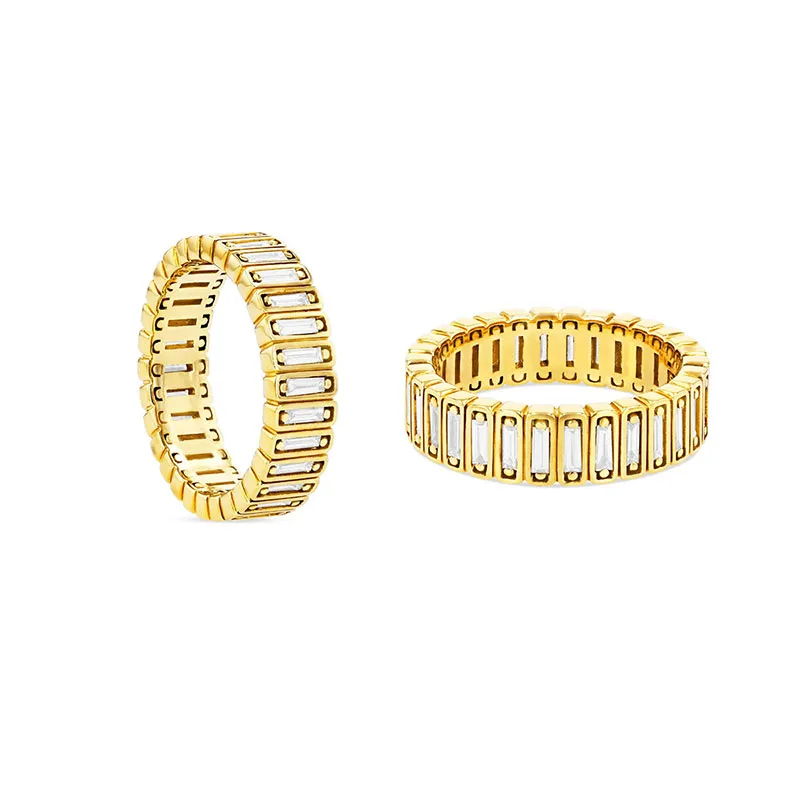 

Brass With 18 K Gold AAA Zircon Firework Rings Women Jewelry Punk Designer Club Cocktail Party Japan Korea Fashion
