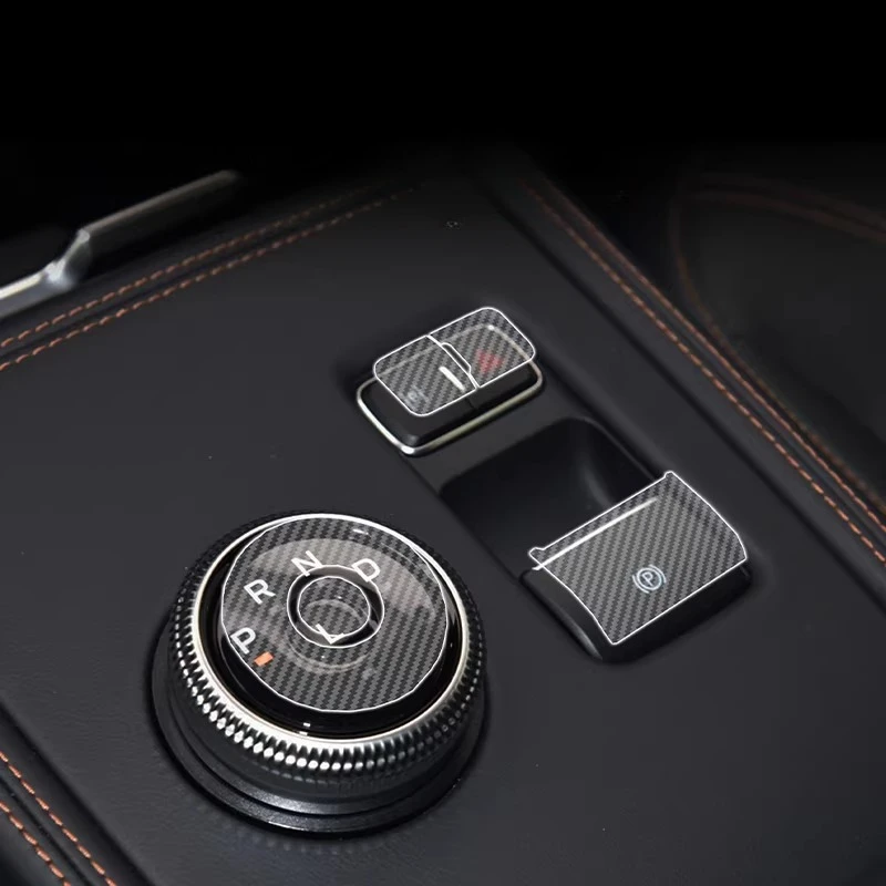 

For Ford Mustang Mach‑E 2021-2024 Center Console Gear Button Film Car Button Protective Paper Transparent Interior Modification