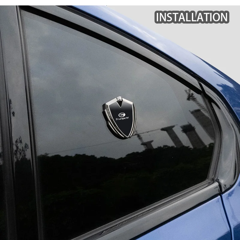 For GAC Trumpchi GS4 Plus GS8 GS3 GA5 M8 M6 PRO EMPOW55 EMKOO interior Accessories Car Body Metal Shield 3D Emblem Sticker Badge view 6