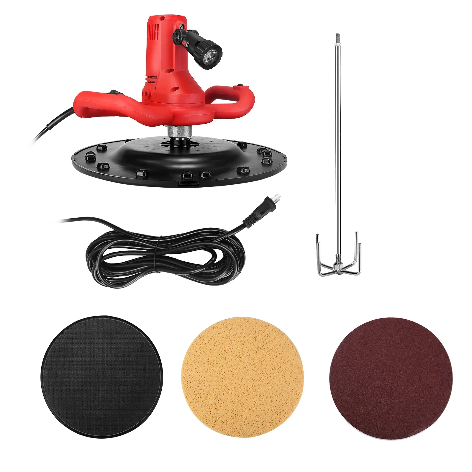 AC 1700W électrique béton ciment mortier truelle mur lissage polisseuse 80-600 tr/min mélangeur automatique outil de plâtrage