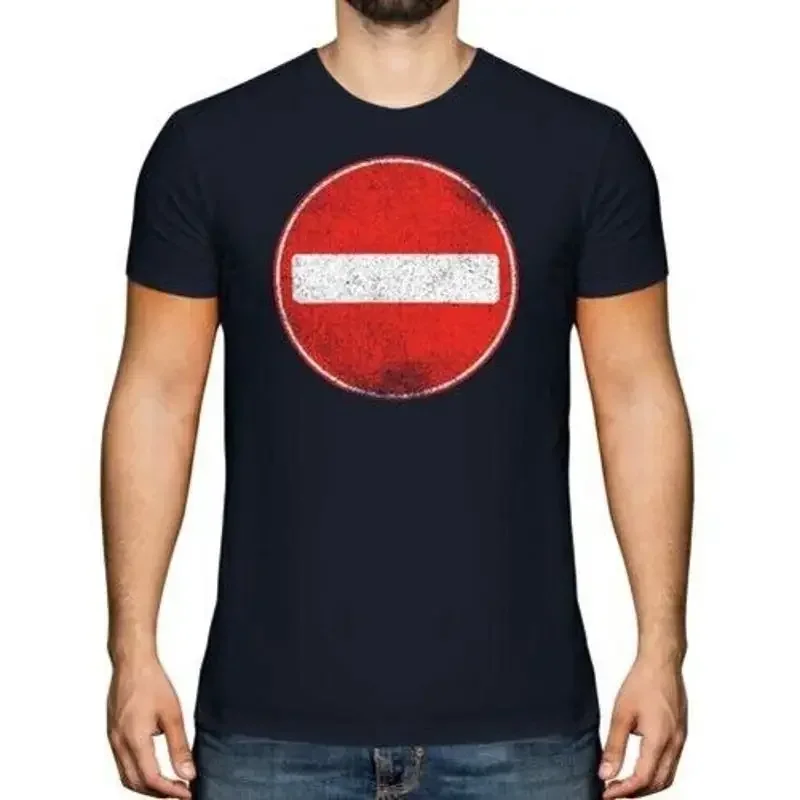 No Entry Sign Men's T-Shirt Top Gift Road Sign Warning