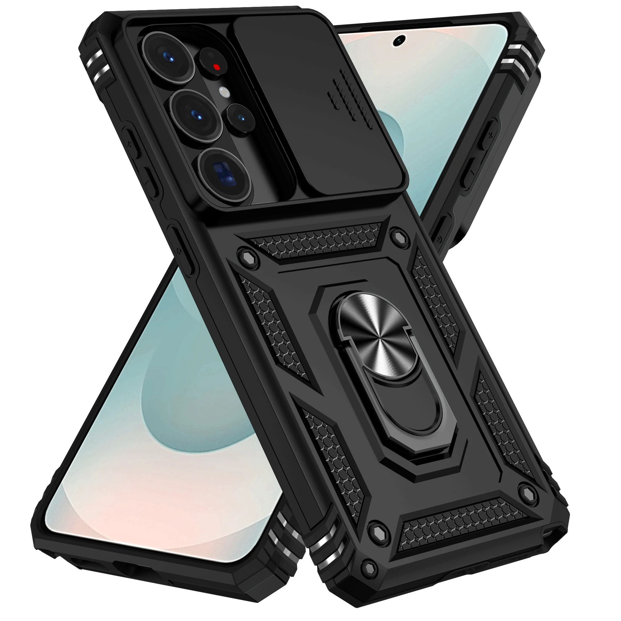 Rotating Slide Camera Lens Military Grade Armor Case For Sam