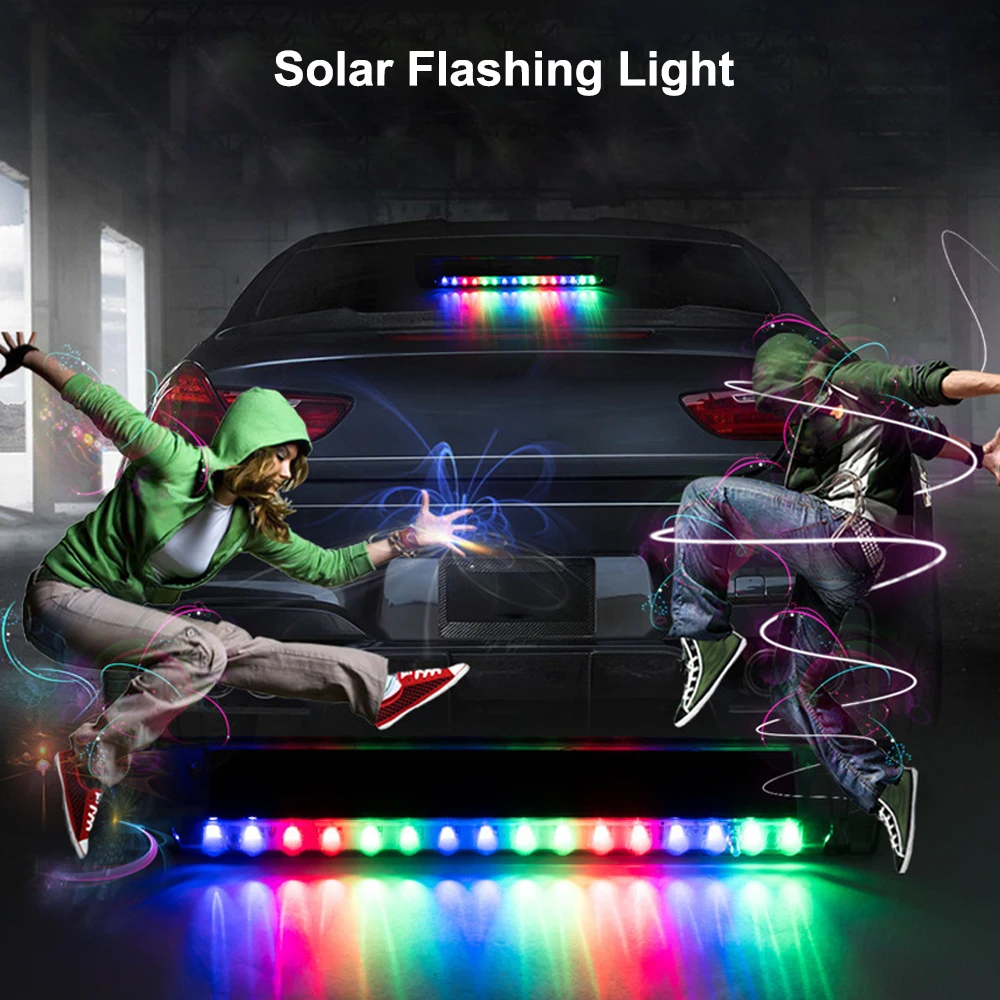 

16 LED Car Blinker Solar Flashing Light with Suction Cup Solar Burglar Alarm Warning Strobe Flash Light