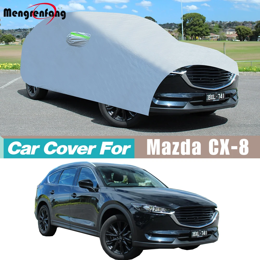 

Full Car Cover Outdoor Sun Rain Snow Wind Resistant SUV Cover Dustproof For Mazda CX-8 CX8 2017-2026