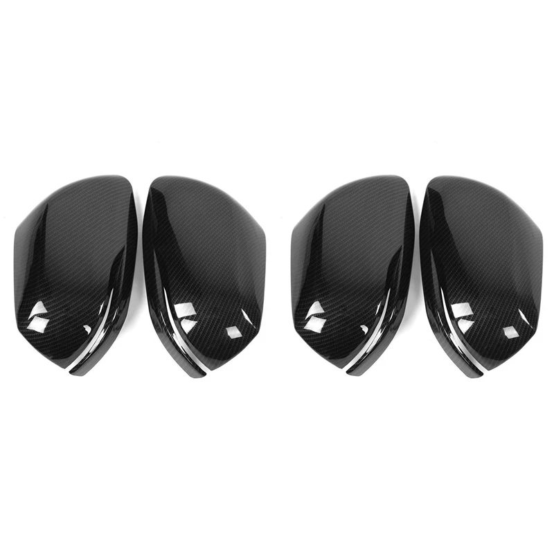 

A48P-4Pcs Car Carbon Fiber Side Rearview Wing Mirror Cover For Honda Crv 2017