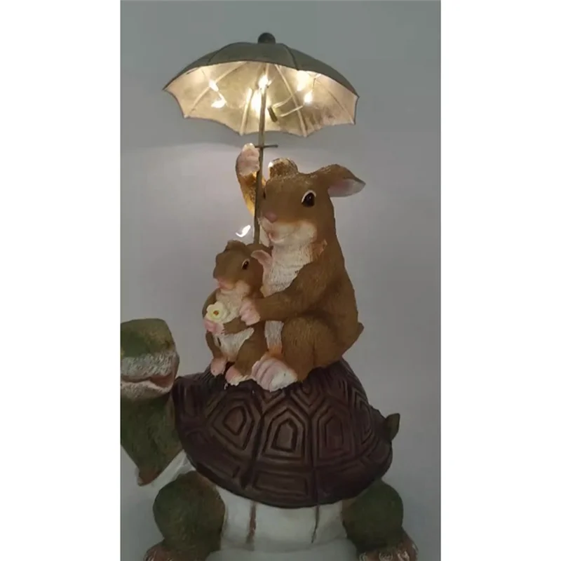 

Turtle Statue Garden Resin Statue Turtle Umbrella Animal Resin Home Decoration
