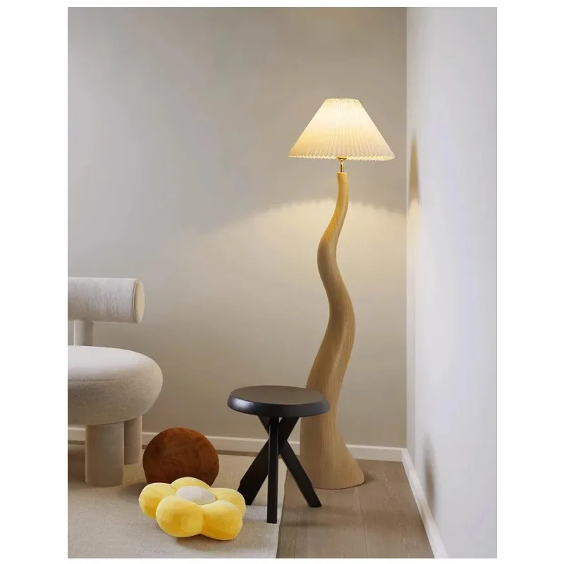 

High-grade Pleated E27 Led Floor Lamps for Living Room Bedroom Bedside Lamp Study Sofa Side Standing Lights Home Decoration