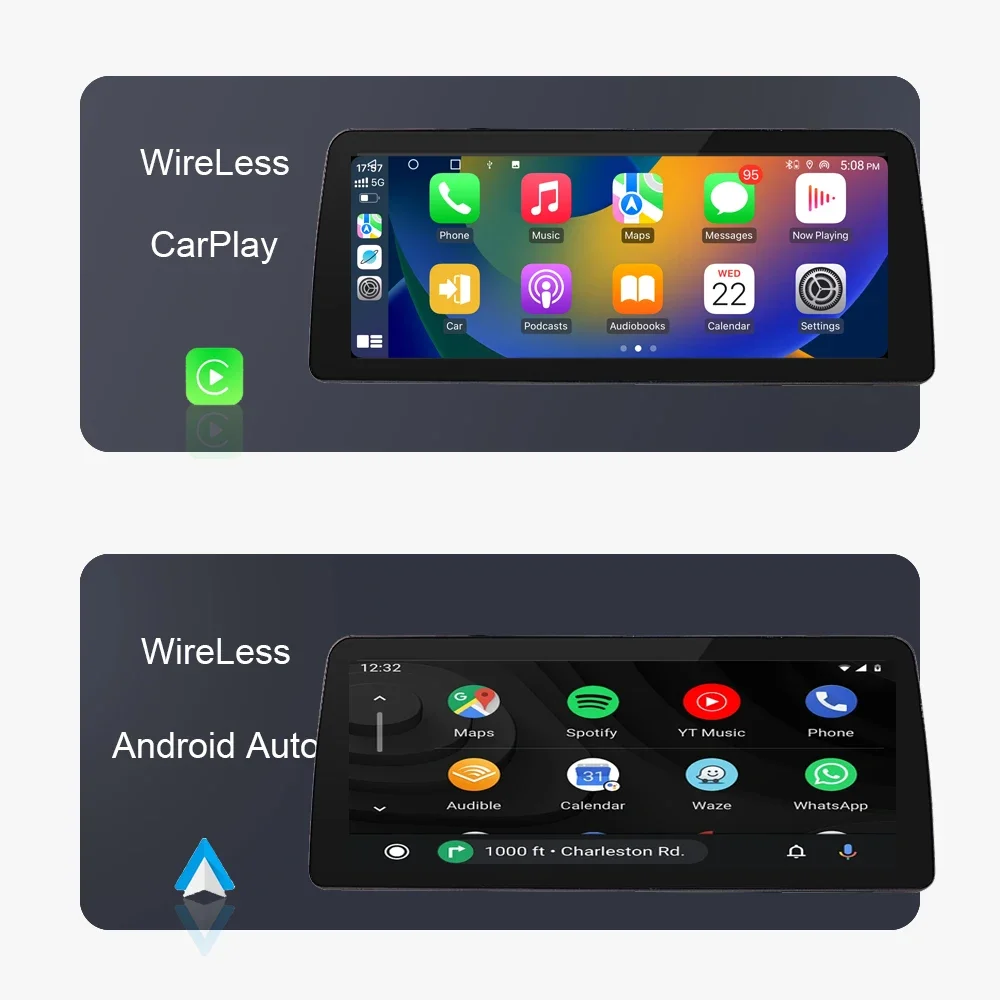 12.3 "QLED 720P 8G + 256G Carplay Android 14 مشغل سيارة GPS WIFI ستيريو الملاحة التلقائية لتويوتا هايلاندر 2009 - 2014