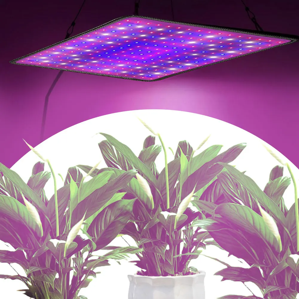 Imagem -02 - Planta Led de Espectro Completo Cresce a Luz Lâmpada Crescente Hidropônica Flor Interior de Phyto Veg Painel Ultrafino 45w 256