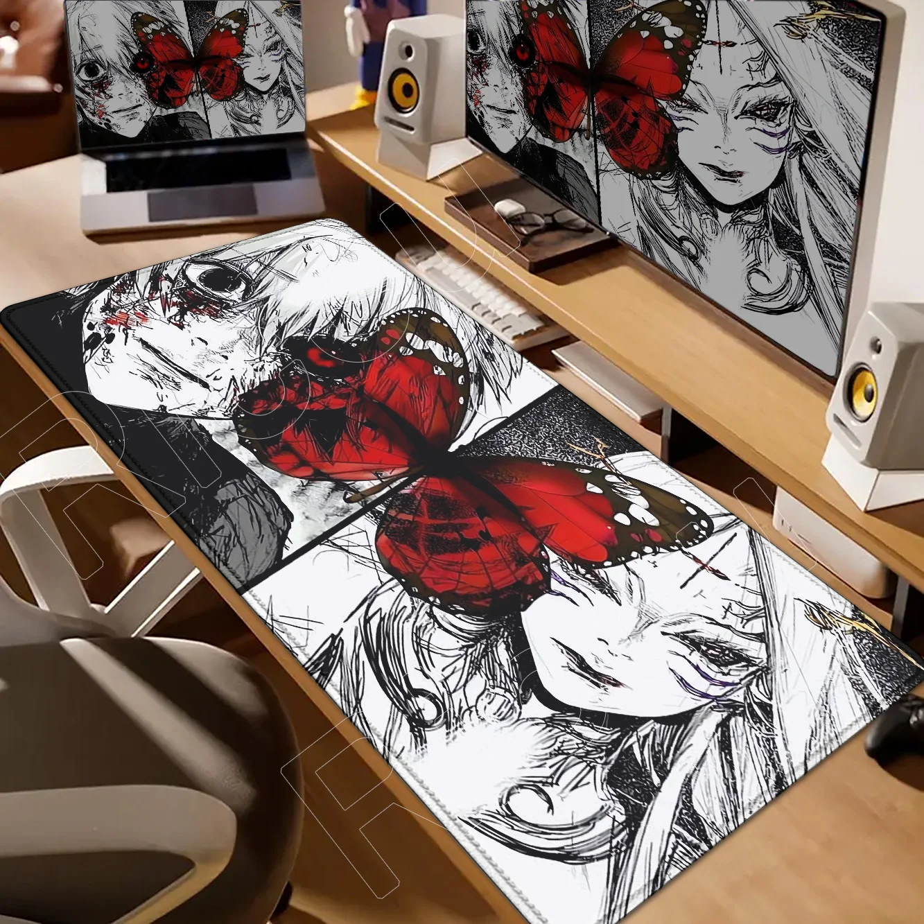 

Pain New Cool Wallpaper Kaneki Ken Mouse Pad Office PC Keyboard Rugs Laptop Gaming Mousepad Japan Anime Tokyo Ghoul Big Desk Mat