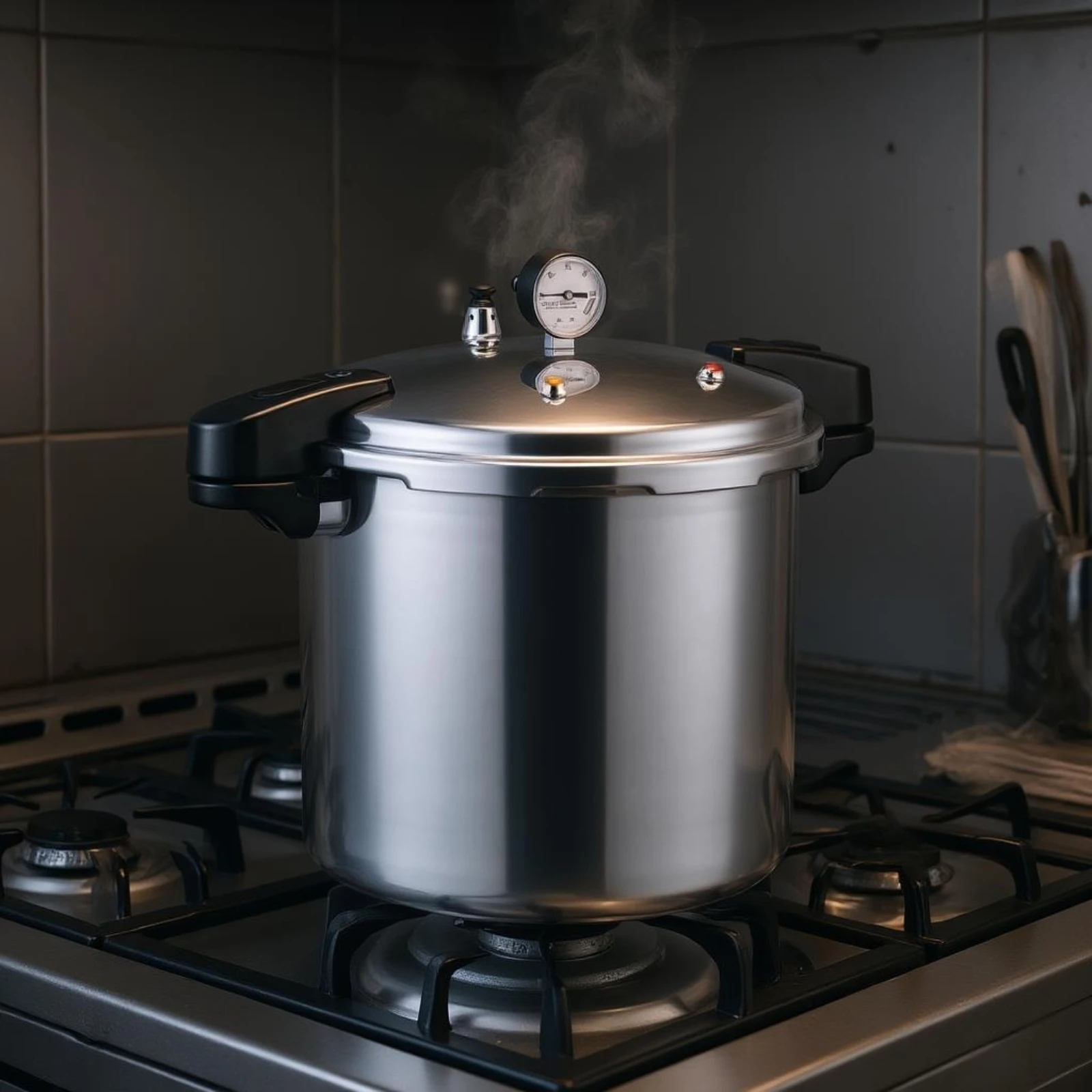 23 L Pressure Cooker Release Valve Aluminum Pressure Cooker Cookware Even Heating Kitchen Appliance Fast Cooking