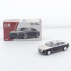 XCarToys 1/64 Hongqi H9 Gold&Violet T6-11 Alloy Diecast Model Car Toy Collection Gift Long Sedan Boy Toys