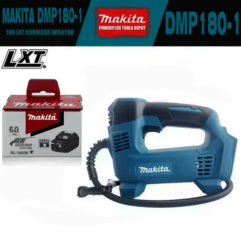 18V DMP180 MAKITA Lithium-Ion Cordless Inflator Bare Tool For Car Portable Tyre Inflator Electric Motorcycle Pump Air In