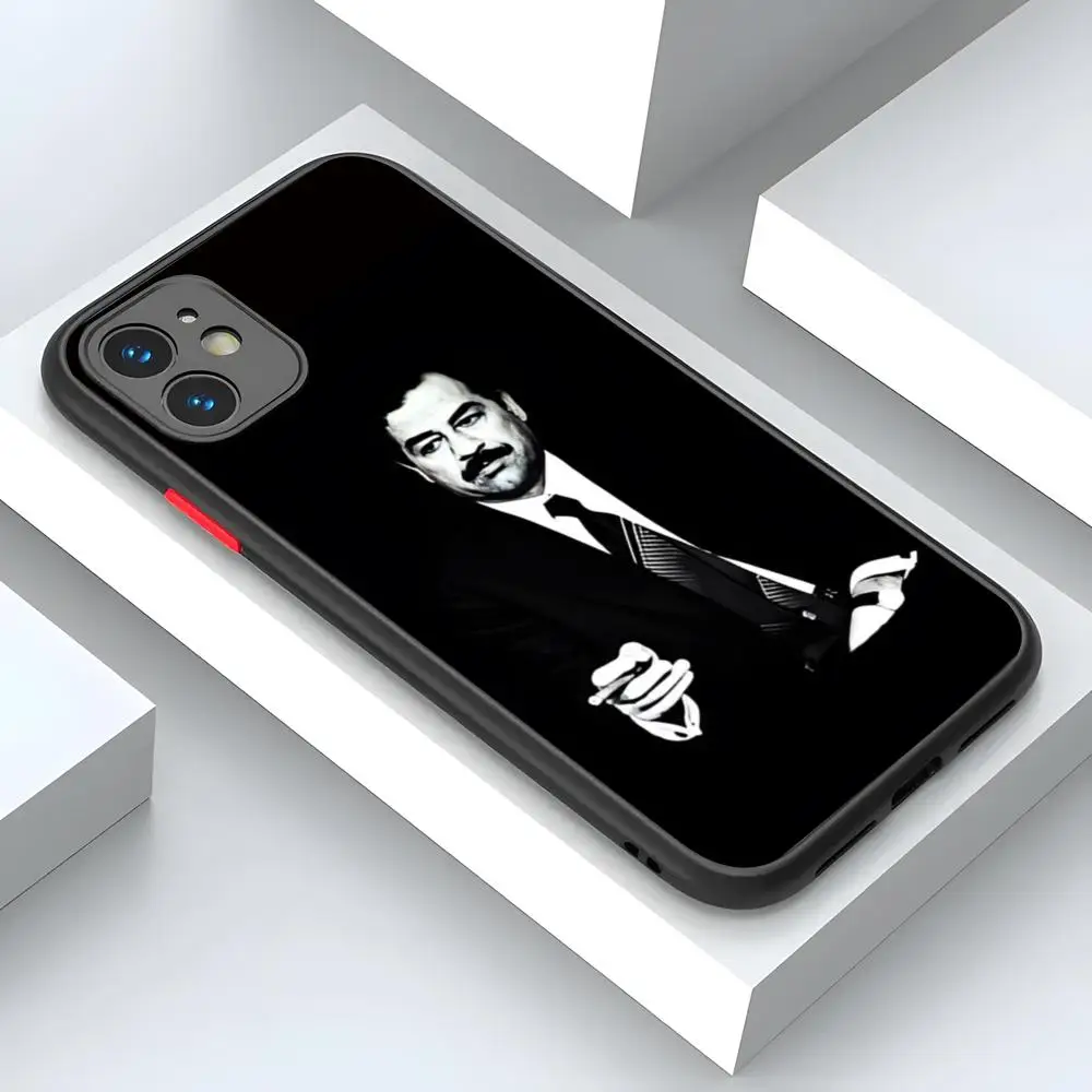 Arabic Iraq Saddam Hussein Phone Case Luxury For IPhone 16 15 14 12 13 11 Pro XR XS Max Mini X Picture Printing/pattern 7 8 Plus