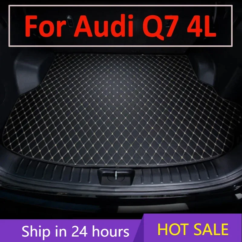 Car Trunk Mat For Audi Q7 4L 5-Seat 2006-2015 07 08 09 10 11 12 13 14 Custom Car Accessories Auto Interior Decoration